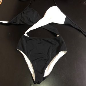 W’s Victorias Secret Pink Monokini Black and White